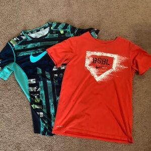Nike youth L Dri-fit T shirts. Used but excellent condition!